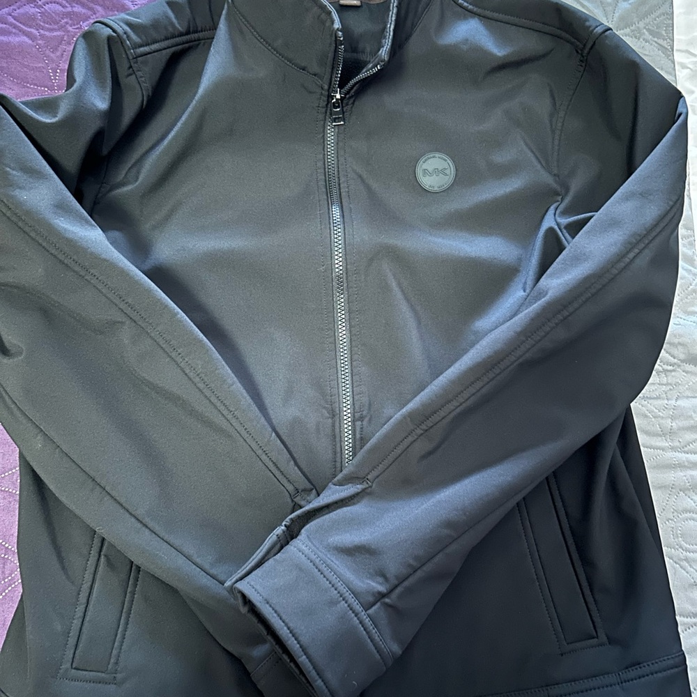 Michael Kors Men's Black Softshell Shirt Jacket